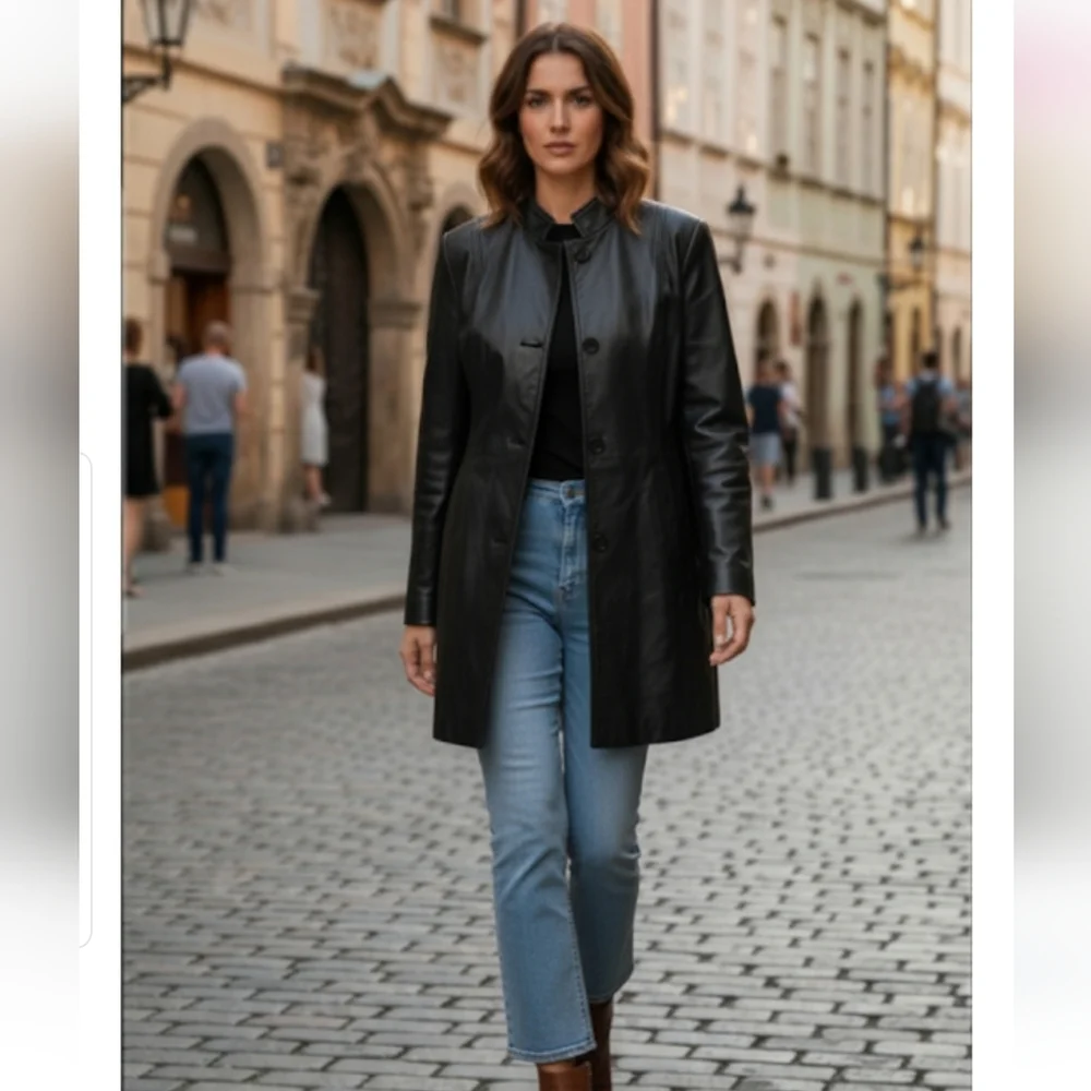 Danier Leather Car Coat - Picture 2 of 15